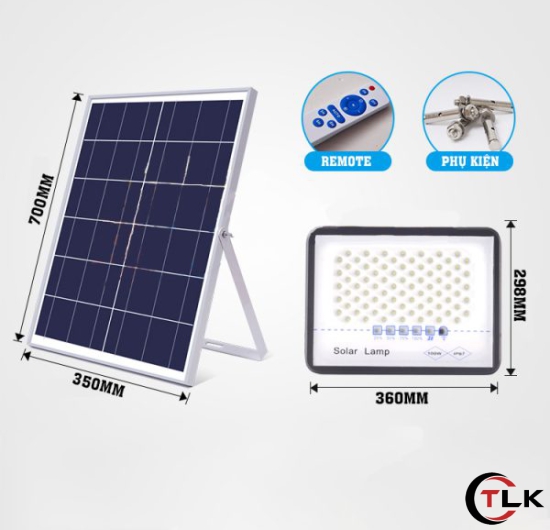 Đèn pha năng lượng mặt trời MB-300, Công suất 300w